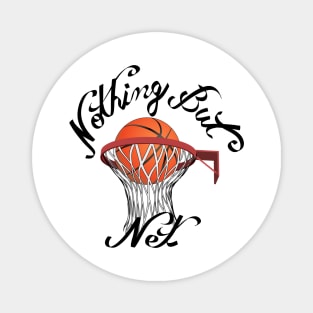 Nothing But Net - Basketball Art Magnet